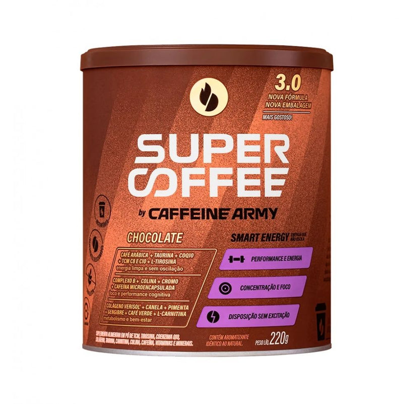 SuperCoffee 3.0 (220g) - Sabor: Chocolate