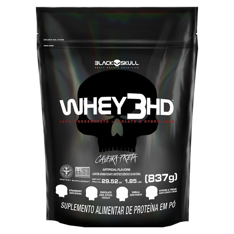 Whey 3HD Refil (837g) - Sabor: Chocolate