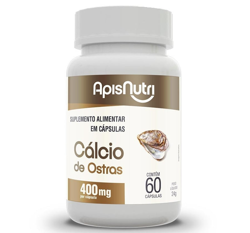 Cálcio de Ostras 400mg (60 caps) - Padrão: Único