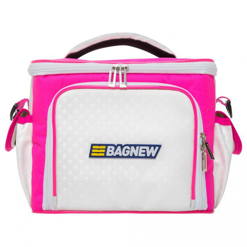 Bolsa Térmica 3 Potes - Rosa com Branco Fit Fashion - Padrão: Único