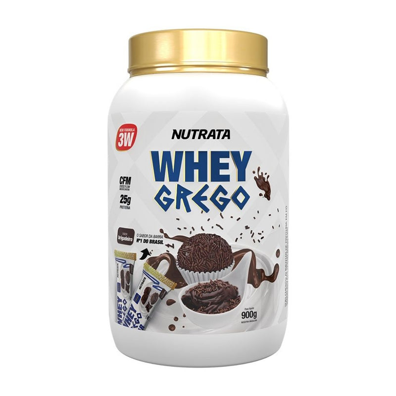 Whey Grego (900g) - Sabor: Brigadeiro