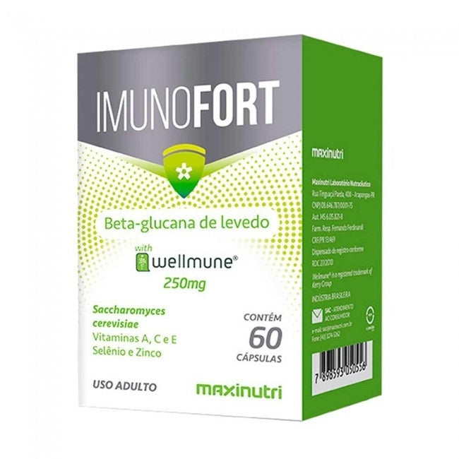 Imunofort Wellmune Vitaminas 250mg (60 caps) - Padrão: Único