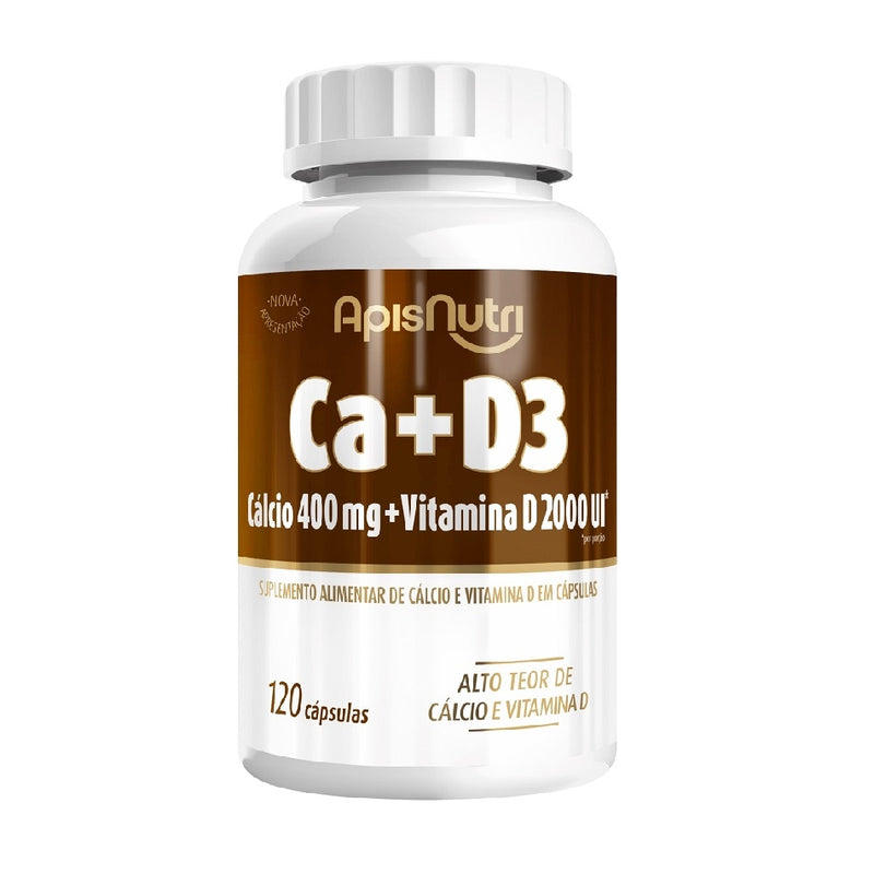 Cálcio + Vitamina D3 - 450mg (120 caps) - Padrão: Único