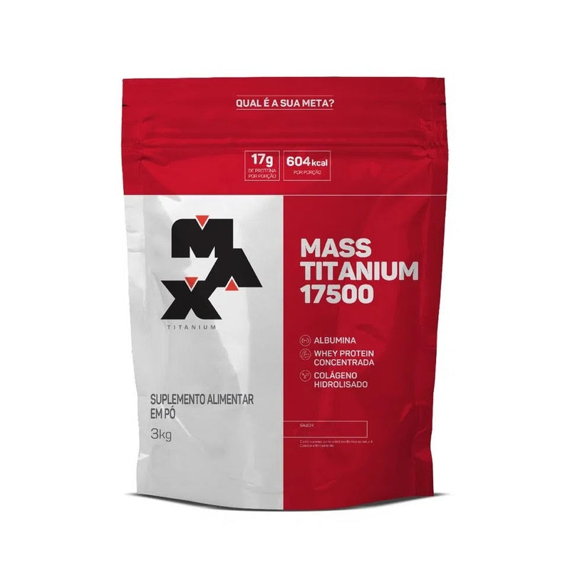 Mass Titanium 17500 (3kg) - Sabor: Morango