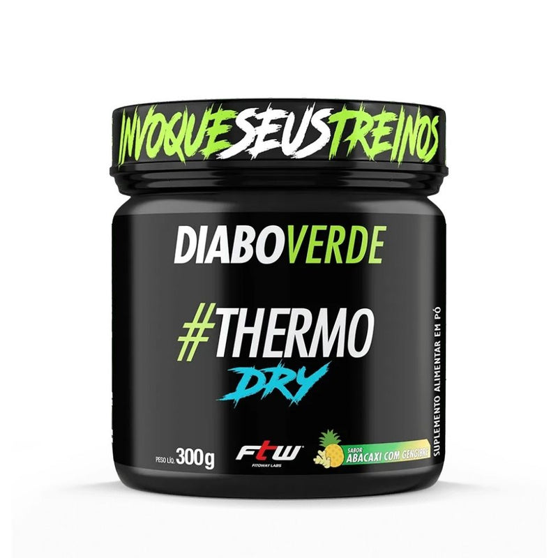 Diabo Verde #THERMO DRY (300g) - Sabor: Abacaxi c/ Gengibre