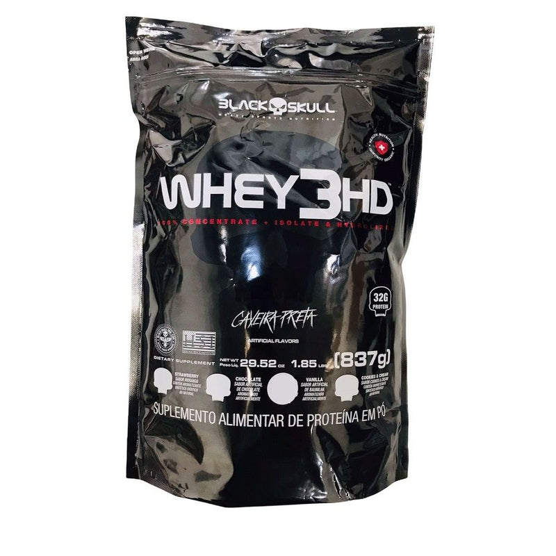 Whey 3HD Refil (837g) - Sabor: Baunilha