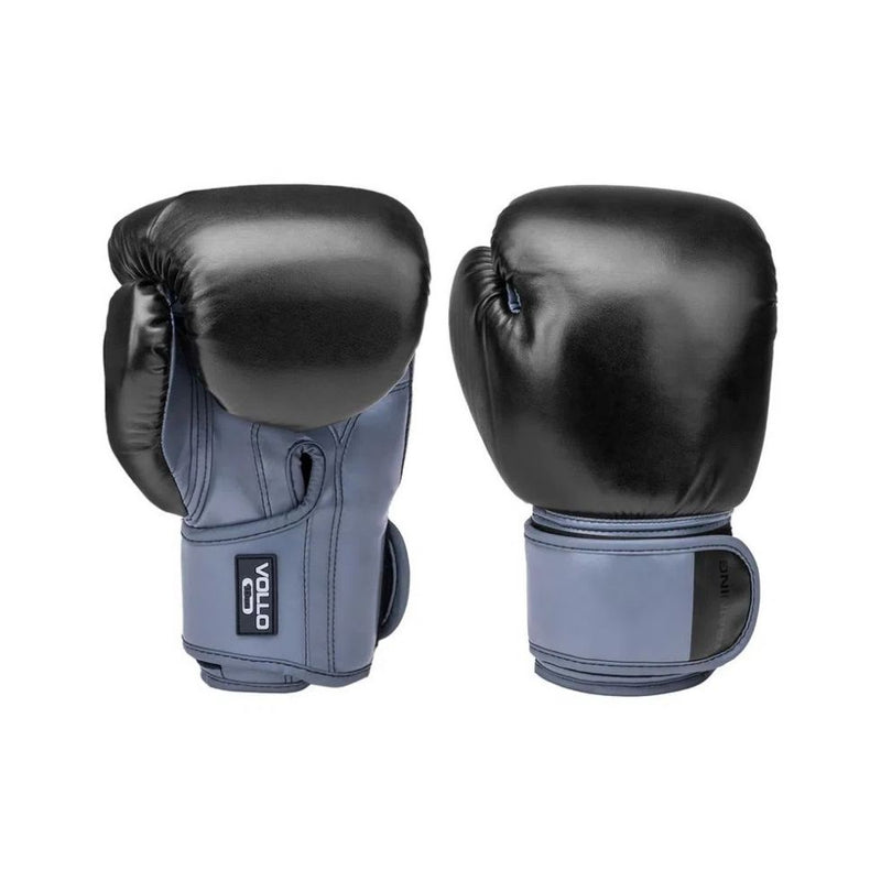 Luva Boxe Training - Tamanho: Preta e Cinza (14 OZ)