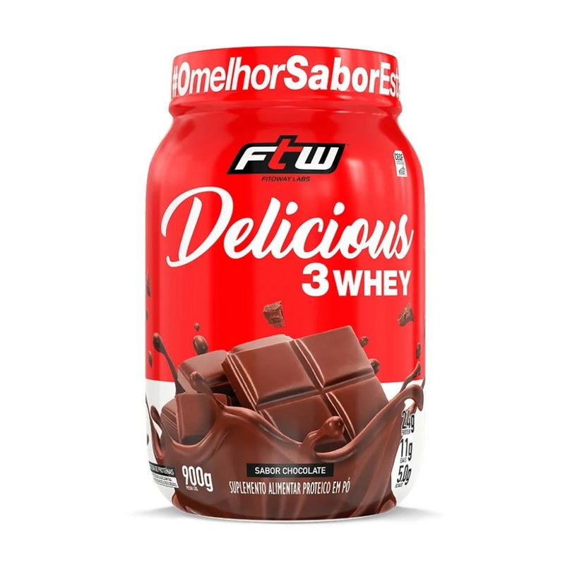 Delicious 3Whey (900g) - Sabor: Chocolate