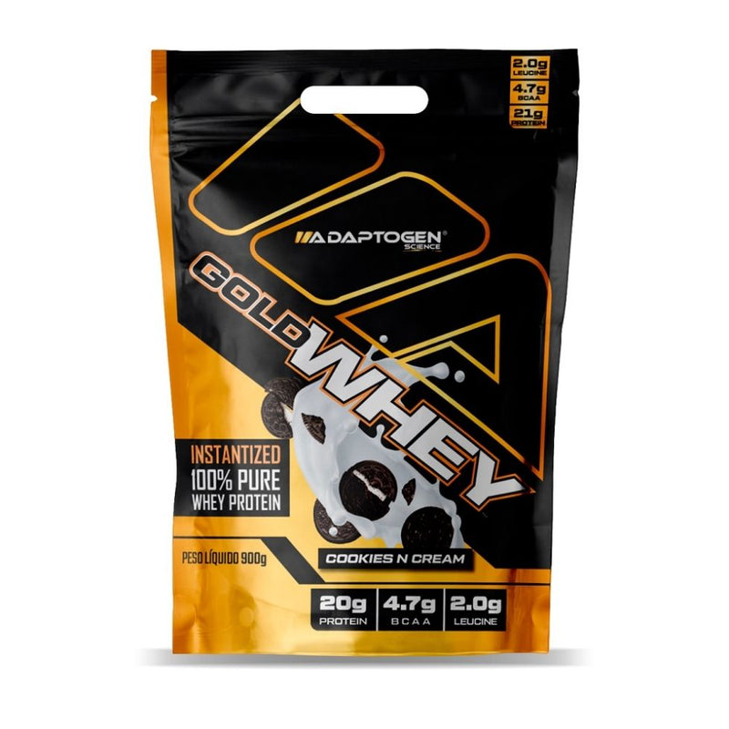 Gold Whey (900g) - Sabor: Cookies e Cream