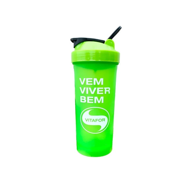 Coqueteleira Viver Bem Logo Vitafor (600ml) - Cor: Verde