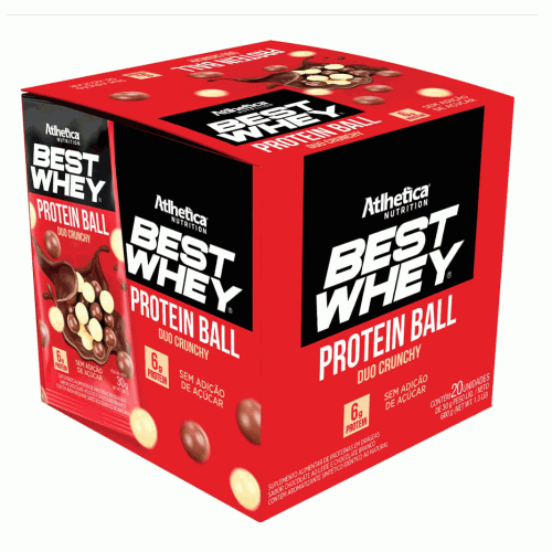 Best Whey Protein Ball (Display 20 unidades de 30g) - Sabor: Duo Crunchy