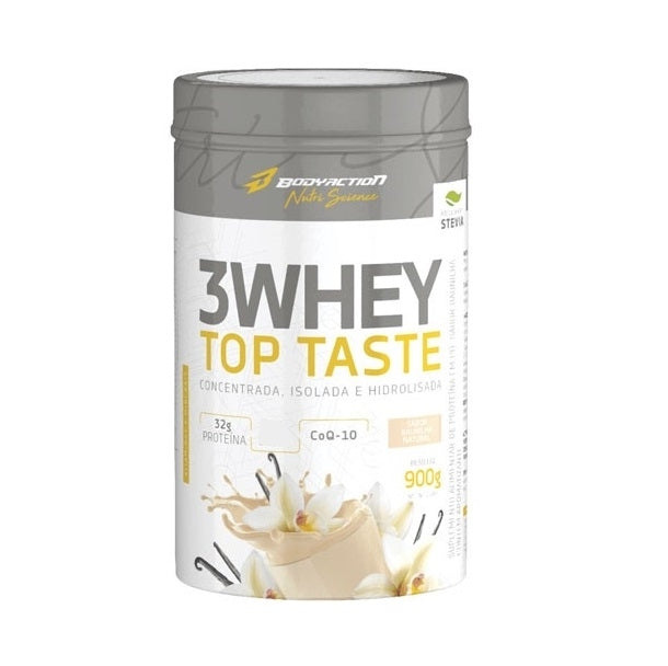 3 Whey Top Taste (900g) - Sabor: Baunilha