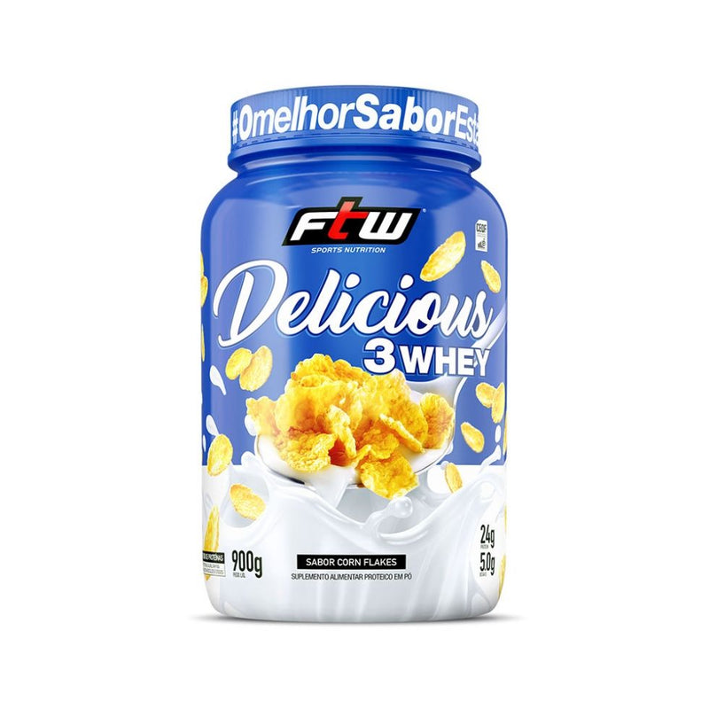 Delicious 3Whey (900g) - Sabor: Corn Flakes