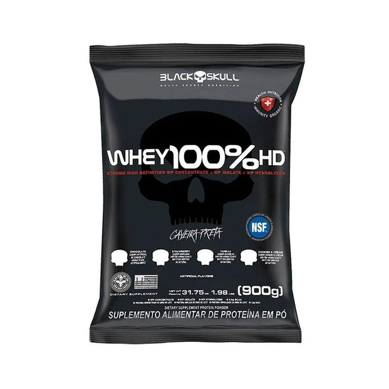 Whey 100% HD Refil (900g) - Sabor: Baunilha