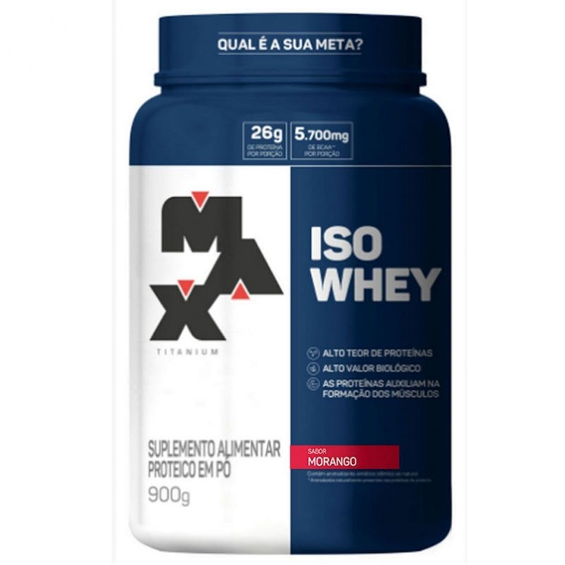 Iso Whey (900g) - Sabor: Morango