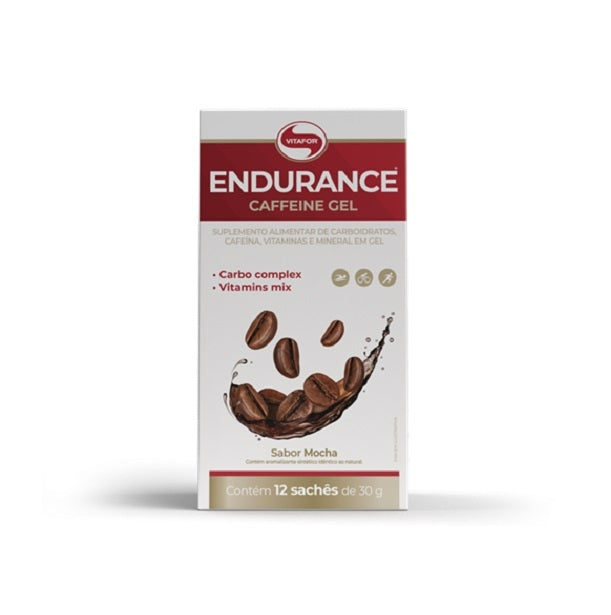 Endurance Caffeine Gel  (360g - 12 Saches) - Sabor: Café Mocha