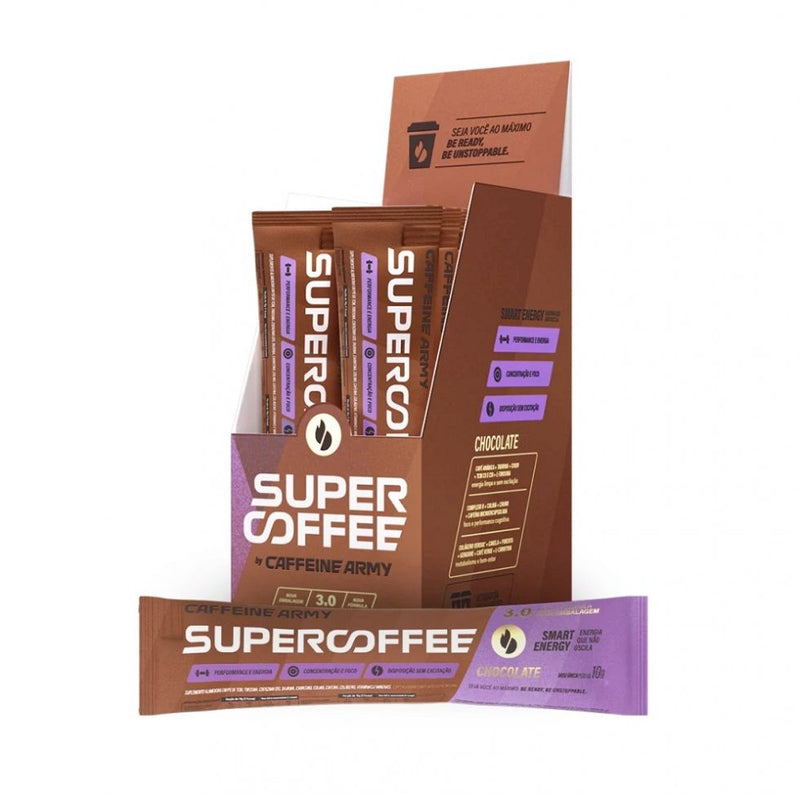 SuperCoffee 3.0 To Go Display (14 sachês de 10g) - Sabor: Chocolate