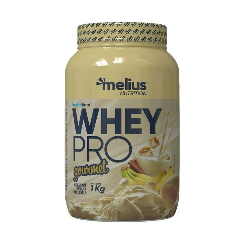 Whey Pro Gourmet (1kg) - Sabor: Milkshake Banana c/ Canela