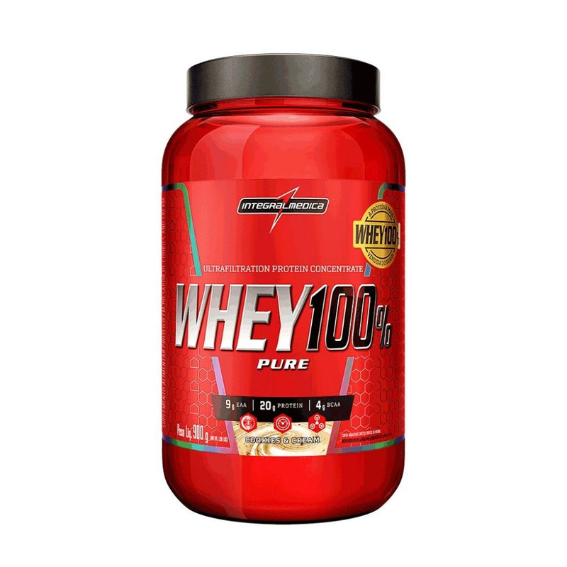 Whey 100% Pure Pote (907g) - Sabor: Cookies e Cream (900g)