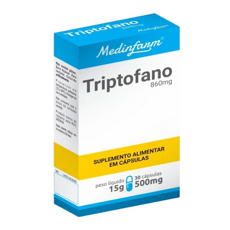 Triptofano 860mg (30 caps) - Padrão: Único