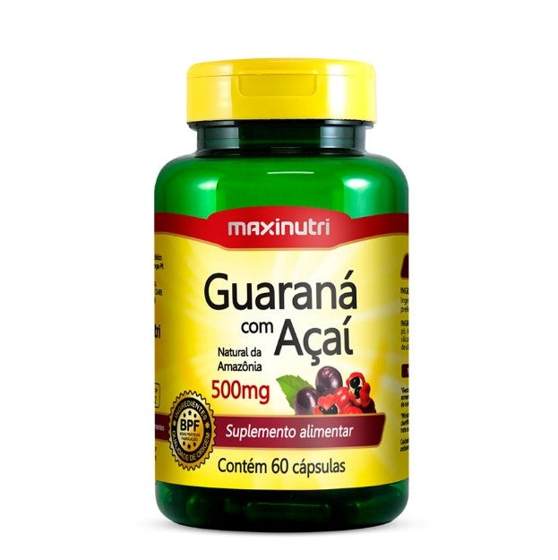 Guaraná com Açaí 500mg (60 caps) - Padrão: Único