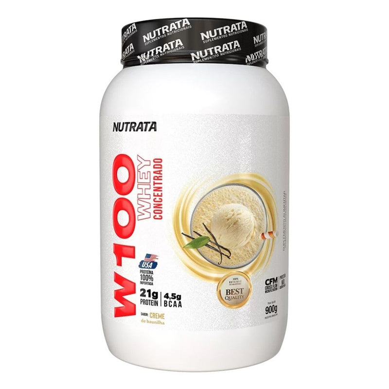 100% Whey (900g) - Sabor: Baunilha