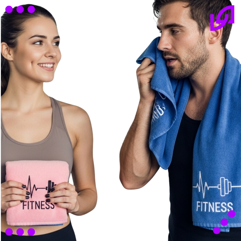Toalha de Microfibra Fitness Ultra Absorvente