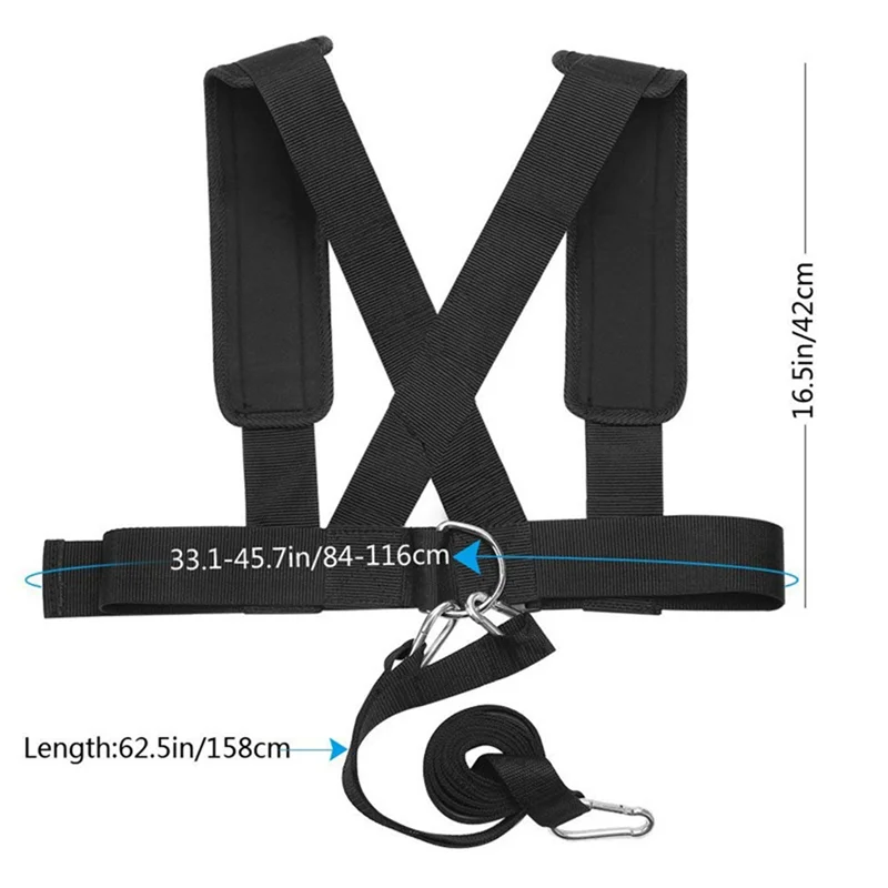 Premium fitness resistência treinamento velocidade agilidade bandas correndo pneu puxar cabo resistência exercício bandas fácil de usar preto
