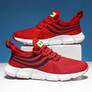 Tênis leve e respirável masculino, calçados esportivos casuais, sapatilhas antiderrapantes, corrida ao ar livre, caminhada, tênis, atlético, corrida