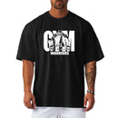 Oversized solto masculino casual esporte camiseta ginásio musculação fitness camisa de manga curta verão malha secagem rápida roupas respiráveis