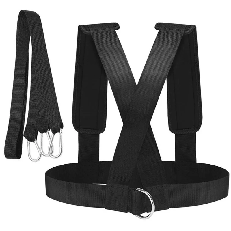 Premium fitness resistência treinamento velocidade agilidade bandas correndo pneu puxar cabo resistência exercício bandas fácil de usar preto