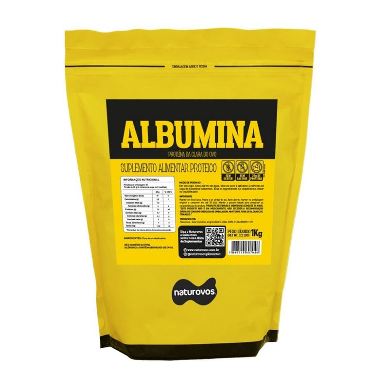 Albumina (1kg) - Sabor: Morango