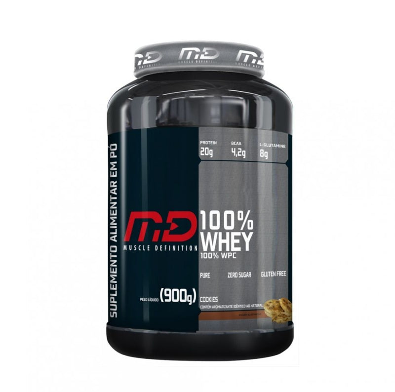 100% Whey (900g) - Sabor: Cookies