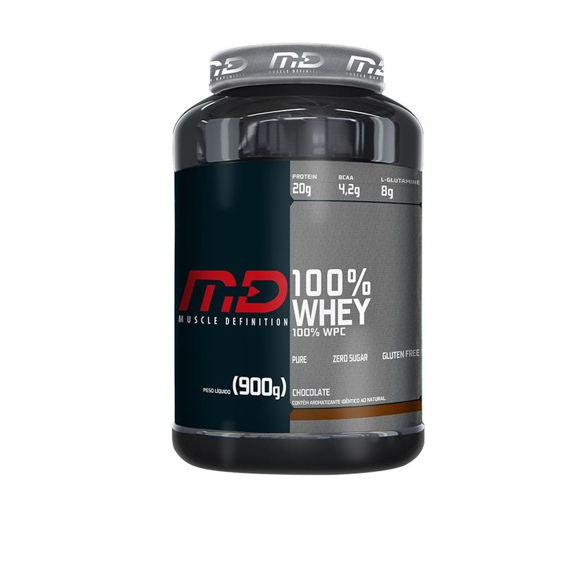 100% Whey (900g) - Sabor: Chocolate
