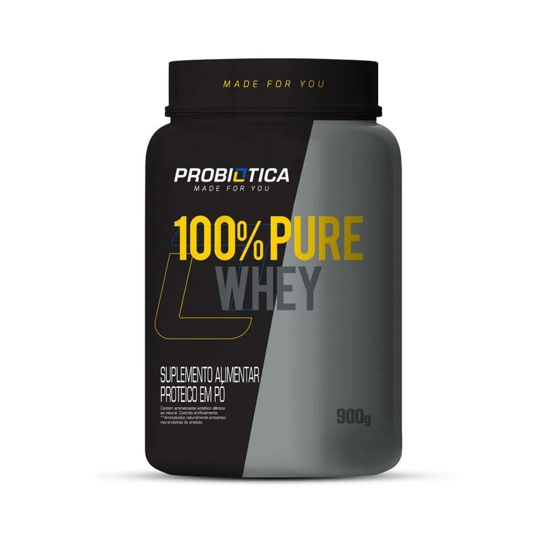 100% Pure Whey (900g) - nova fórmula - Sabor: Morango