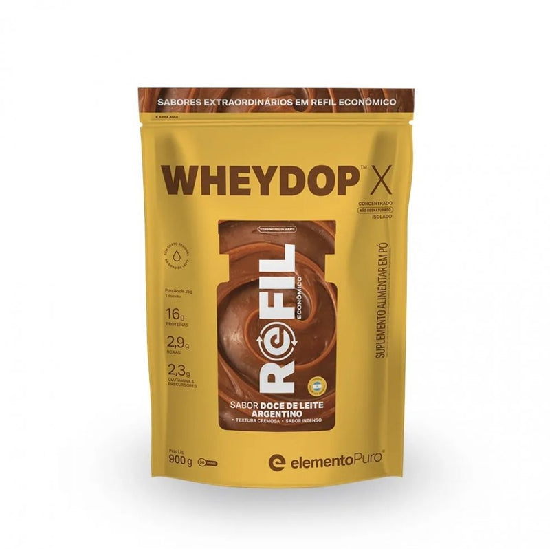 WheyDop-X Refil (900g) - Sabor: Doce de Leite Argentino