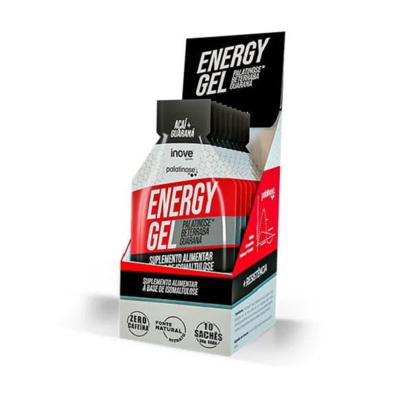 Energy Gel Palatinose Display (10 sachês 30g) - Sabor: Açaí + Guaraná