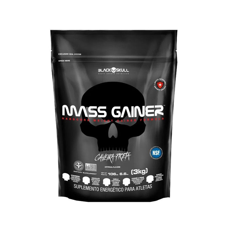 Mass Gainer Refil (3kg) - Sabor: Banana