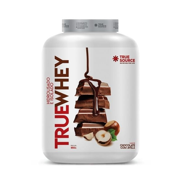 True Whey (1,810kg) - Hidrolisado e Isolado - Sabor: Chocolate c/ Avelã