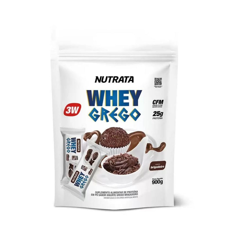 Whey Grego Refil (900g) - Sabor: Brigadeiro