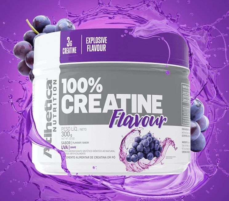 100% Creatine Flavour (300g) - Sabor: Uva