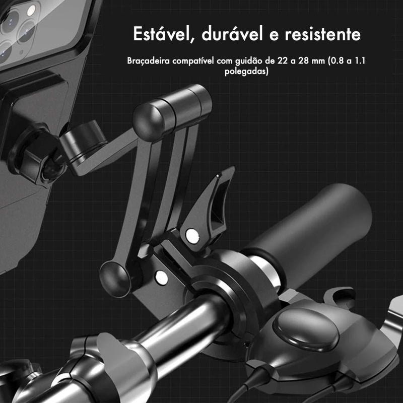 Suporte de Celular Impermeável para Bike e Motocicleta 360 Moto